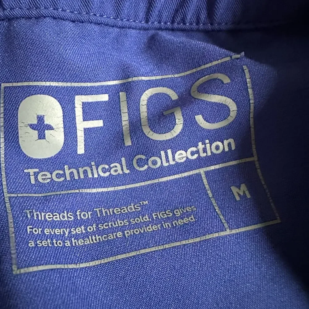 Figs Men's Cairo Cargo Scrub Pants Technical Collection TM3001 Blue Medium